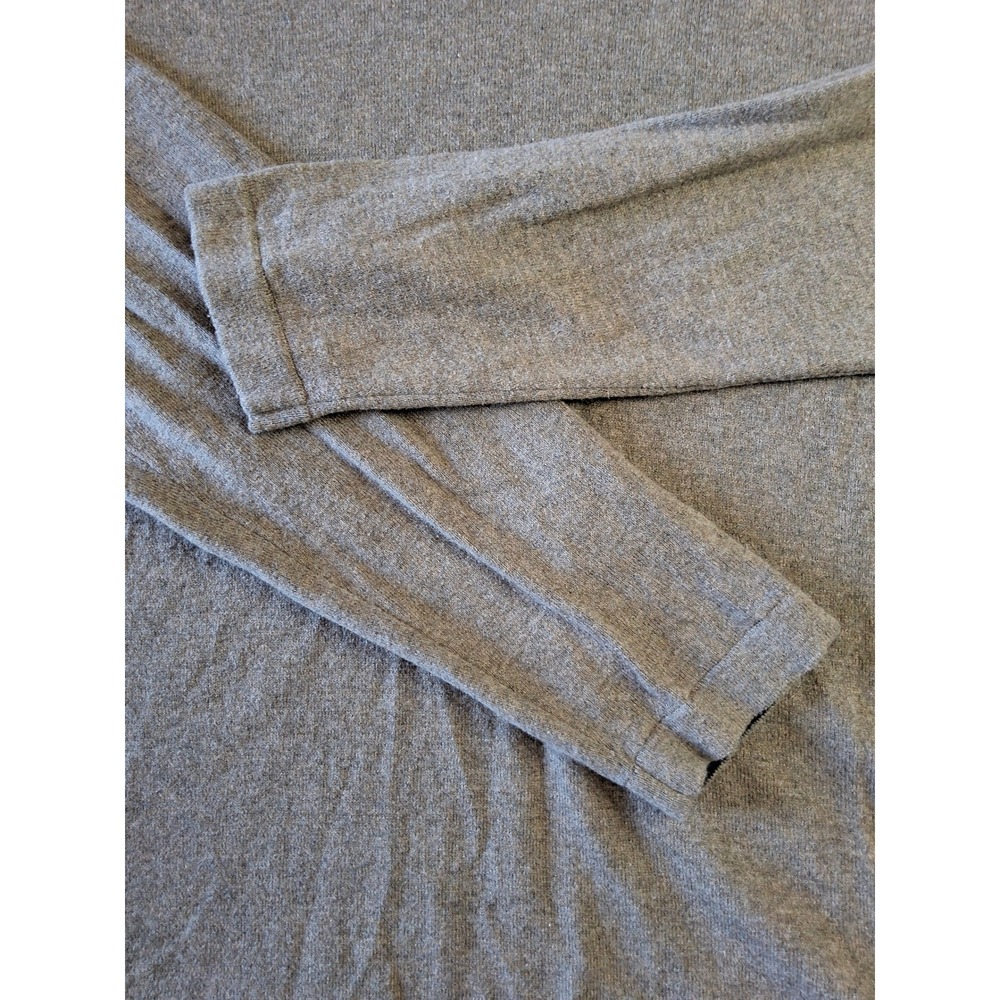 Eddie Bauer Mens TXL‎ V-Neck Sweater Cotton Merino Wool Blend Heather Tan Brown - Picture 3 of 12
